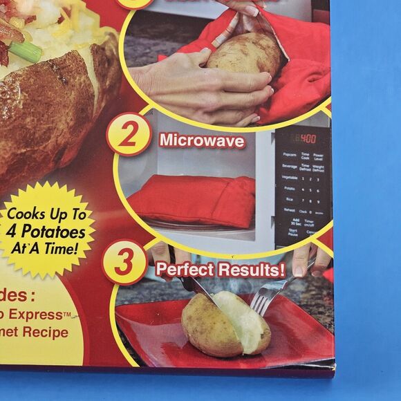 2 - As Seen On TV Potato Express Microwave Potato Cooker Bags NEW Gadget Cooking - Picture 8 of 16